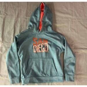 Wear Code Hoodie Kids Size L Light Blue 1 Pocket Pullover Sport Wear Youth